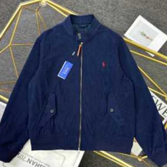Ralph Lauren Jackets & Blazers - 💙Ralph Lauren Navy Blue Classic Bomber Jacket Zip‑Up Outerwear